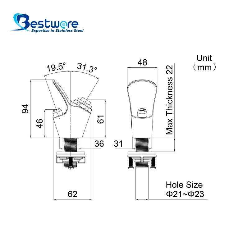Wall-Mounted Drinking Bubbler | OEM Supplier | Bestware