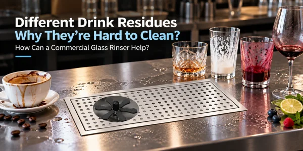 Cleaning Different Beverage Residues: How Can Commercial Glass Rinsers Help?